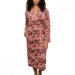 TrofeFloraRobeVelvetSilkFleeceActie