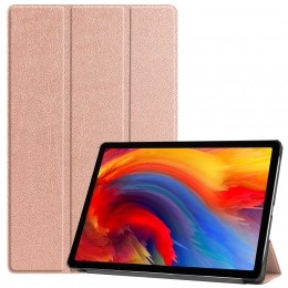 TablethoesgeschiktvoorLenovoTabP11Plus11inch-Tri-FoldBookCase-Ros-Goud