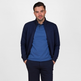 HerenSweatvestBloklandDonkerblauw