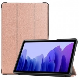 SamsungGalaxyTabA72020Hoes-BookCasemetTPUcover-RosGoud