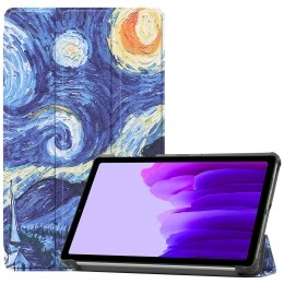 Case2go-TabletHoesgeschiktvoorSamsungGalaxyTabA7Lite2021-Tri-FoldBookCase-Sterrenhemel