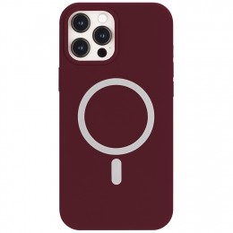 HoesgeschiktvooriPhone12ProMaxApplemagnetischeRingampoplaadfunctie-TPUBackCover-WineRed