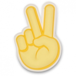 CrocsJibbitzPeaceHandSignActie