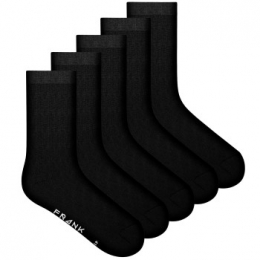 FrankDandy5stuksBambooSolidCrewSocksActie