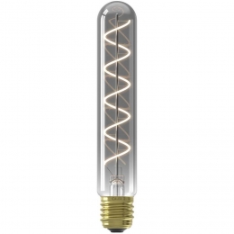 OpOpLeenBakker-CalexLEDBuislamp-T32x185-Titaniumkleur-E27-4W-136LM-Dimbaar-Glas-Grijs-H185Cm