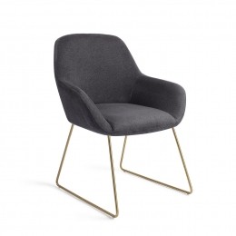 JesperHomeEetkamerstoelKushiSlideGold-Black-Out