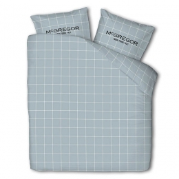 DekbedovertrekMcGregor-Katoen-Flanel-CoastalBlues-Tweepersoons200x200Cm-BlauwFlanelKatoen-Strepen-McGregor-Dekbed-Discounternl