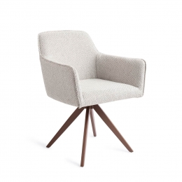 JesperHomeDraaibareEetkamerstoelHofuTurnBrown-CheckersCharm