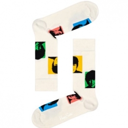 HappySocksBeatlesSilhouettesSockActie