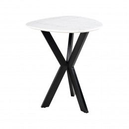 RichmondBijzettafelTrocaderoMarmer50cm-Wit-Organisch