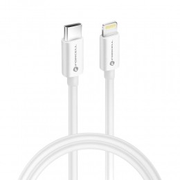 Forcell-USB-CnaarLightning-SnelladergeschiktvoorLightningenUSB-Capparaten-1Meter-30W-Wit