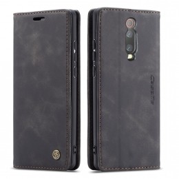 CaseMe-XiaomiMi9Thoesje-WalletBookCase-Magneetsluiting-Zwart