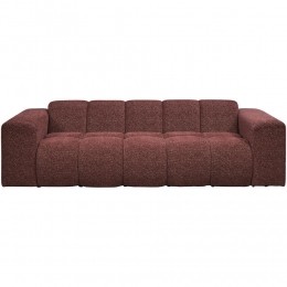 20korting-LeenBakker-BankBeau3-zits-Raven-Wijn-Stof-Rood-94x247x70Cm