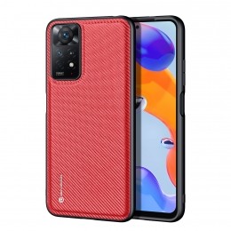 DuxDucis-TelefoonhoesjegeschiktvoordeXiaomiRedmiNote11Pro-FinoSeries-BackCover-Rood