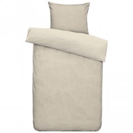 25korting-LeenBakker-DekbedovertrekTeddyFavoriteFuzzle-140x220Cm-PolyesterTeddy-Taupe