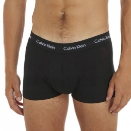 CalvinKlein5stuksCottonStretchSolidLowRiseTrunksActie