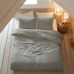 DekbedovertrekKatoenFlanel-Jason-Grijs-Tweepersoons200x200Cm-AntracietFlanel-Effen-SleeptimeElegance-Dekbed-Discounternl