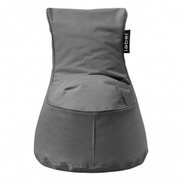 LeenBakker-LebelLoungestoelMini-Antraciet-65x52x52Cm-Polyester-Grijs
