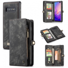 CaseMe-SamusngGalaxyS10hoesje-2in1WalletBookCase-Zwart
