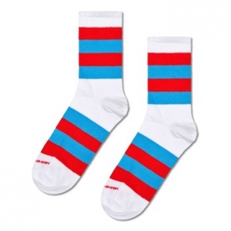 Happysocks3stuksStripeItCrewSockActie