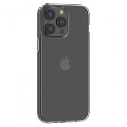 TelefoonhoesjegeschiktvoorAppleiPhone14ProMax-DeviaShockProofCase-SiliconenBackCover-Transparant