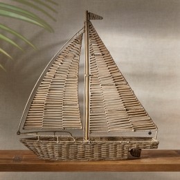 RiviraMaisonOrnamentRRSailboatRattanPitriet-Naturel