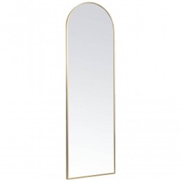 25korting-LeenBakker-PasspiegelArch-Aluminium-145x45Cm-GlasMetaal-Goudkleurig