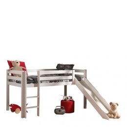 25korting-LeenBakker-VipackHalfhoogslaperPinoMetGlijbaan-90x200Cm-Grenenhout-Wit-2173x114x2093Cm