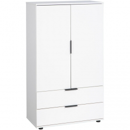 LeenBakker-KastLucca2-deurs-140x81x40Cm-Spaanplaat-Wit