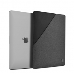 WIWUBladeSleeve-MacbookSleeve-133inch-Waterafstotendpolyester-ZwartGrijs