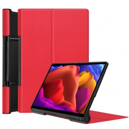 TabletHoesgeschiktvoorLenovoYogaTab132021-Tri-FoldBookCase-Rood