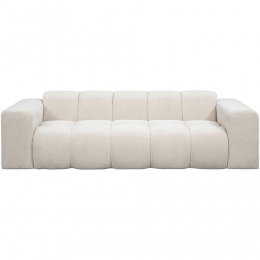 20korting-LeenBakker-BankBeau3-zits-Raven-Stof-Beige-94x247x70Cm