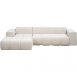 20korting-LeenBakker-HoekbankBeauLinks-Raven-Stof-Beige-164x290x74Cm