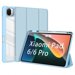 DuxDucis-TablethoesgeschiktvoorXiaomiPad6Pad6Pro-TobySeries-Tri-FoldBookCase-Blauw