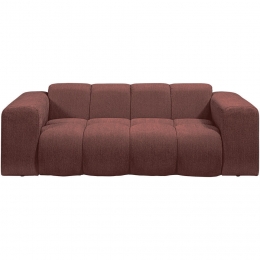 20korting-BankBeau2-zits-StofRaven-Wijnrood-94x210x74Cm