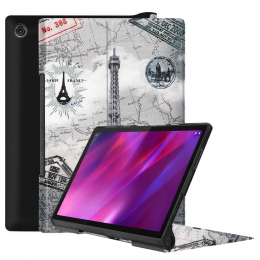 TabletHoesgeschiktvoorLenovoYogaTab112021-Tri-FoldBookCase-Eiffeltoren