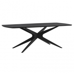 20korting-LeenBakker-EettafelSuzanne-200x90Cm-MDF-Zwart