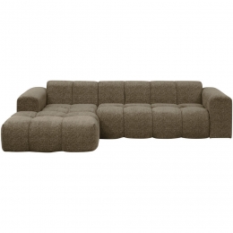 20korting-LeenBakker-HoekbankBeauLinks-Raven-Stof-Bruin-163x290x695Cm