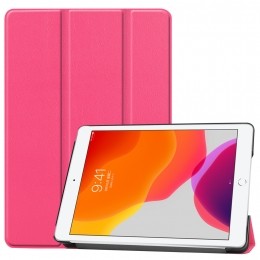 HoesjevooriPad102inch201920202021-Tri-FoldBookhoesCase-Magenta