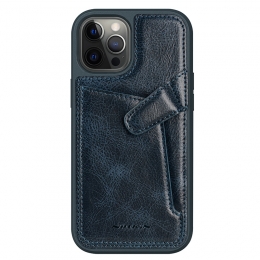 Nillkin-iPhone12ProMaxHoesje-AogeLeatherCaseSerie-BookCase-Blauw