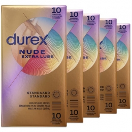 DurexNudeCondoomsExtraLubehuid-op-huidgevoellatex
