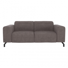 20korting-LeenBakker-BankOtis2-zits-Rook-Microleer-Grijs-94x190x77Cm