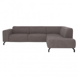 20korting-LeenBakker-HoekbankOtisRechts-Rook-Microleer-Grijs-210x276x77Cm