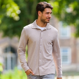 HerenOverhemdPutten-ZandMelange