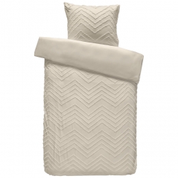 LeenBakker-DekbedovertrekJulietteTufted-Zand-140x220Cm-Microvezel-Beige