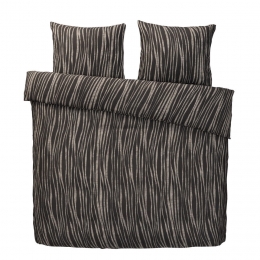 LeenBakker-DekbedovertrekMilaan-Antraciet-240x200Cm-PolyesterKatoen-Grijs