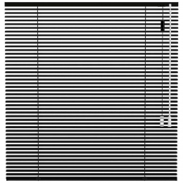 25korting-LeenBakker-FenstrJaloezie25mmExtraMat-15028-Aluminium-Zwart-120x10x10Cm