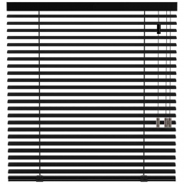 25korting-LeenBakker-FenstrJaloezie50mmExtraMat-15031-Aluminium-Zwart-120x10x10Cm