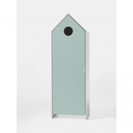 25korting-LeenBakker-VipackKledingkastCasimi1Deurs-Mint-1715x576x37Cm-MDF-BlauwGroen
