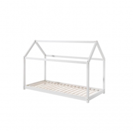 25korting-LeenBakker-VipackBedCabane-90x200Cm-Grenenhout-Wit